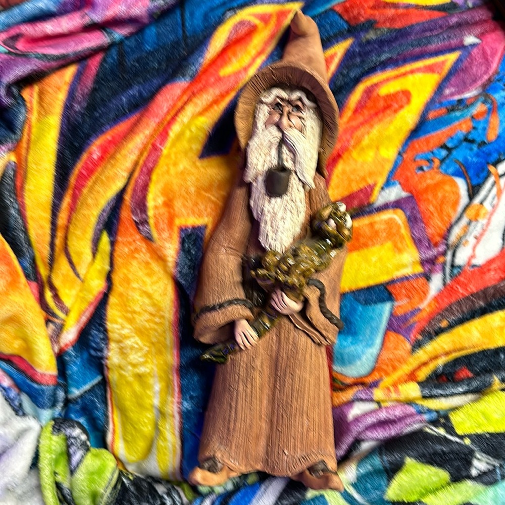 Mystical Smoking Wizard Incense Burner
